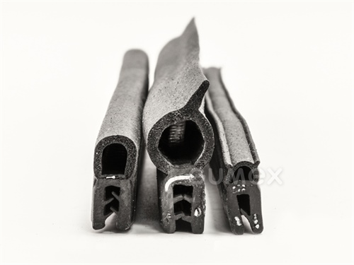 GUMMIPROFIL PIRELI U-FORM MIT OBERER DICHTUNG - DICHTUNG MIT ARMIERUNG - EPDM
